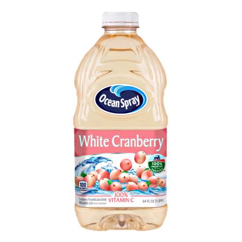 White cranberry juice which is less tart and is clear in color.