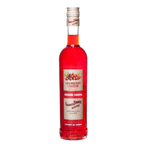 Gabriel boudier cranberry Liqueur is full in cranberry flavour and bright red in color.