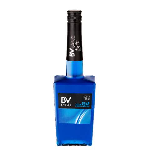 BVLand blue curacao its intense orange aroma it has a vanilla soft touch and bright blue.