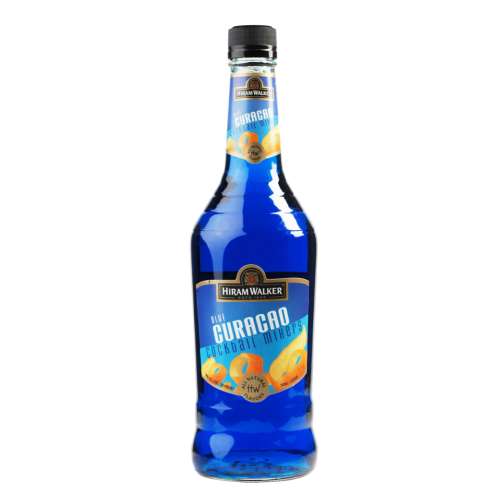 Curacao is a liqueur flavoured with the citrus peel of the Laraha fruit grown on the island of Curacao.