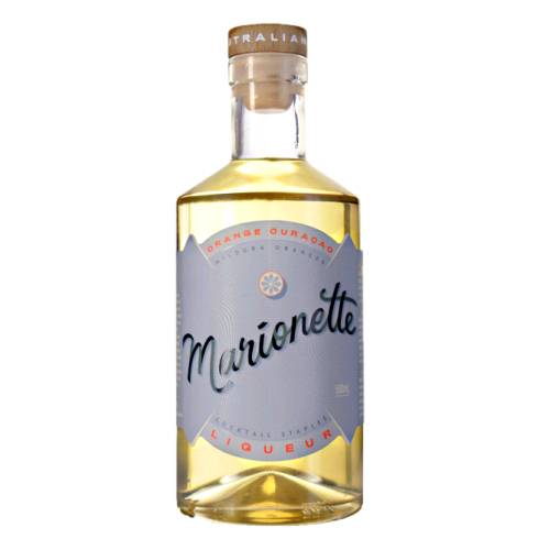 Curacao Marionette marionette curacao is slightly hazy grassy gold this liqueur has complex scents of gingerbread fresh orange oil and sweet raisin.