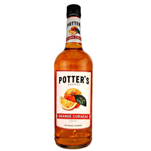 Potters orange curacao Liqueur is an orange flavored liqueur made from natural fresh oranges and peels.
