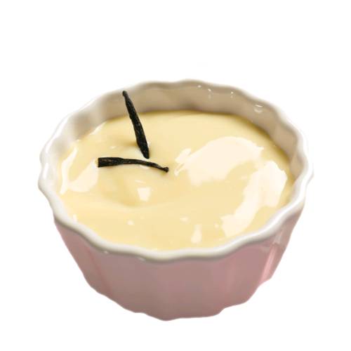 Custard Creme Anglaise creme anglaise custard is made from egg yokes sugar and milk and cooked into a thin creamy custard.