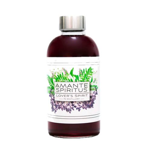 Amante Spiritus Lovers mante Spiritus or if you speak Latin Lovers Spirit is an invigorating mixture of vapour distilled anise botanicals and locally harvested elderberries.
