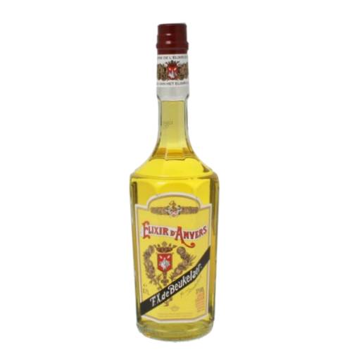Elixir d Anvers is a sweet yellow liqueur recipe containing dozens of plants and herbs from all over the world that give Elixir d’Anvers its unique flavour.