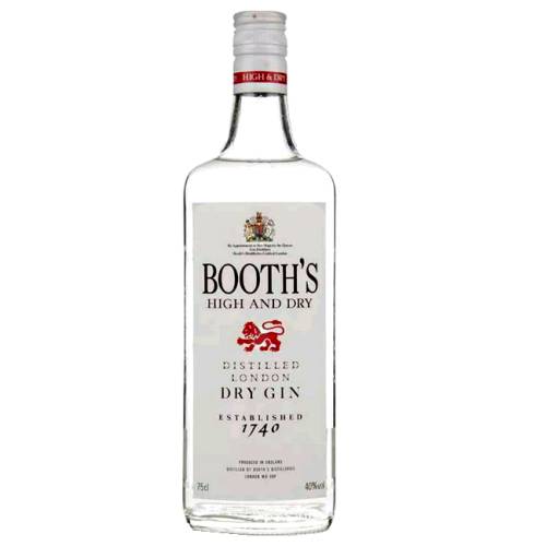 Booths gin is clear in color and with light juniper berry flavour.