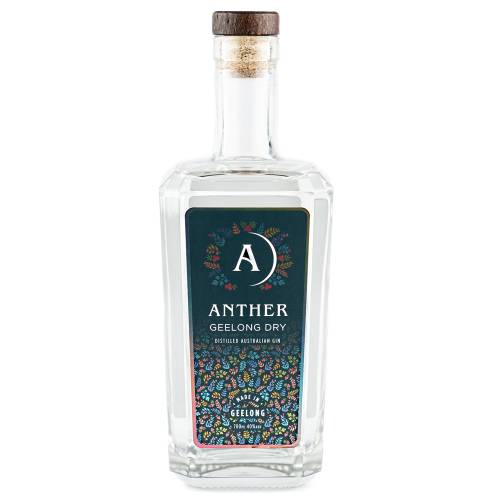 Gin Dry Anther anther experimental distillation juniper forward dry style gin complemented by traditional and native botanicals. a spicy savoury gin with a kick of citrus and a long finish of clove nutmeg and ginger.
