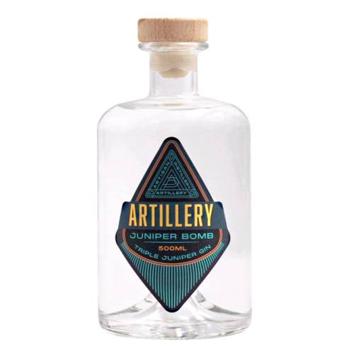 Artillery dry gin is a contemporary dry style gin characterised by a triple dose of juniper with a subtle balance of citrus and spice.