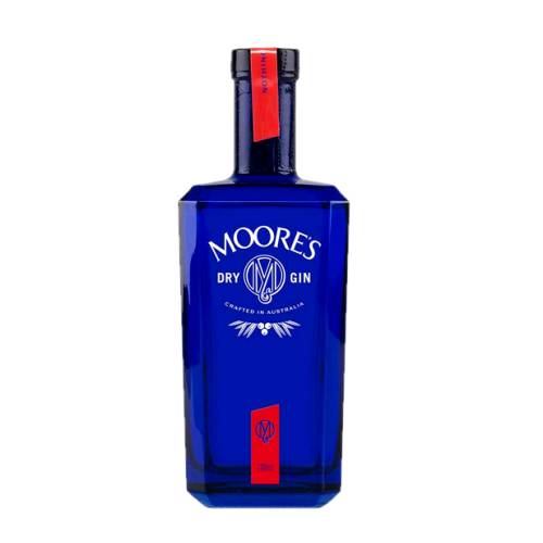 Moores Dry gin is a classic citrus and herbaceous juniper dominant gin enlivened with a selection of native botanicals.