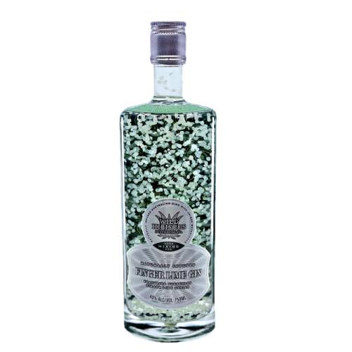 Wild Hibiscus finger lime gin is the distillers master piece featuring suspended finger lime caviar from the distillers 80 acre farm at Kurrajong Heights.