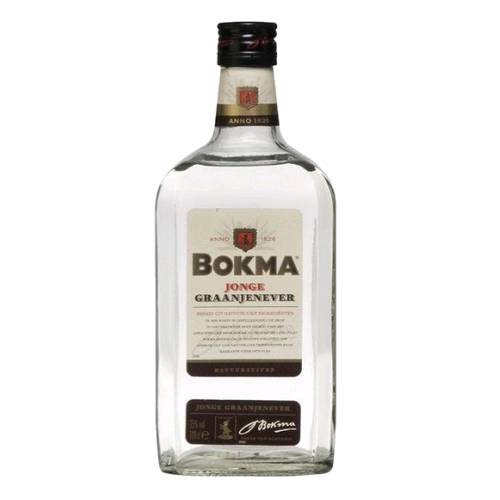Bokma Jonge Genever was the first young genever distilled from 100 percentage grain including rye wheat and maize. This is what distinguishes Bokma from many other brands of genever even today.