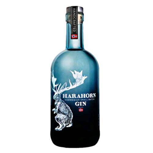 Gin Harahorn harahorn norwegian small batch gin is distilled from potatoes with juniper berries blueberries rhubarb seaweed marjoram and 16 other spices herbs and berries.