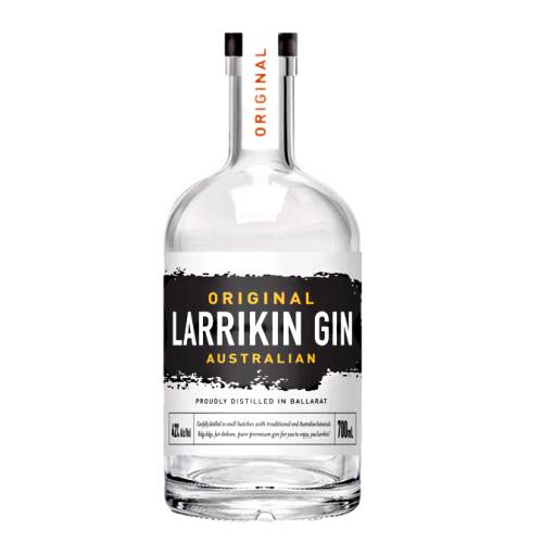 Kilderkin Distillery Larrikin Australian Gin made with juniper and coriander lemon and hints of spice.