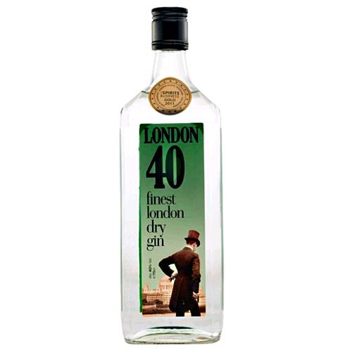 Gin London 40 london 40 gin with herbs and fairly crisp and adding citrus and juniper is quite floral in style but quite pronounced.