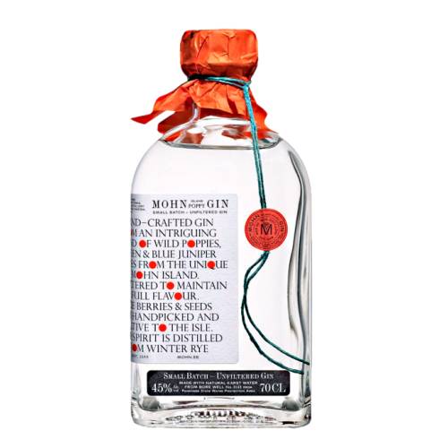 Gin Mohn mohn gin island poppy is made from rye spirit in a small batch and in 1688 the island of muhu was called mohn which in german means the poppy island.
