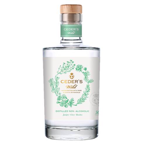 Gin Non Alcoholic Ceders ceders wild non alcoholic gin is made of south african botanicals and pristine swedish water. ceders wild is described as spicy and intriguing with its intriguing blend of classic gin botanicals such as juniper and ginger combined with clove and rooibos.