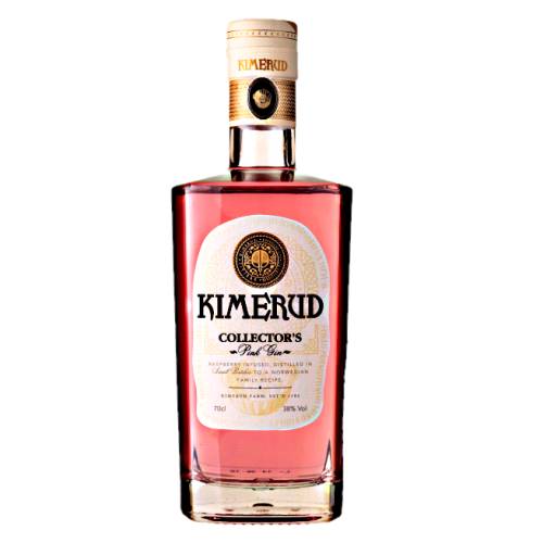 Kimerud pink gin with dry palate to the handpicked raspberries from Kimerud farm.