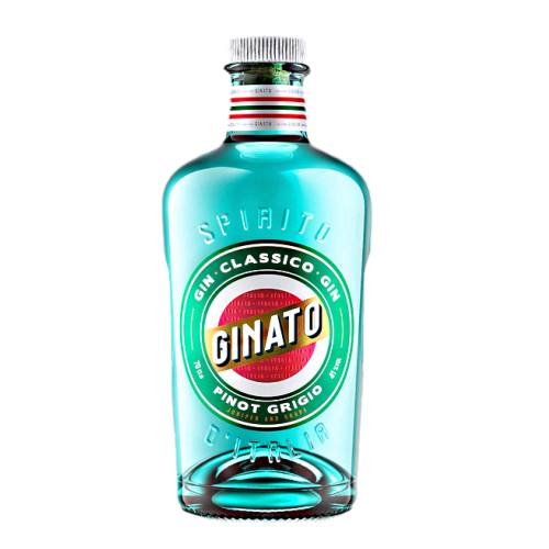 Ginato pinot grigio gin is a fresh and bright gin distilled using juniper berries and blended using the finest grown Pinot Grigio Grape.