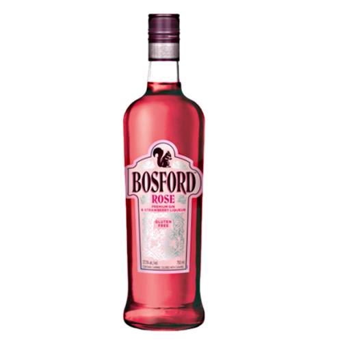 Bosford rose gin premium rose gin made with a natural strawberry flavor and a hint of natural raspberry flavor.