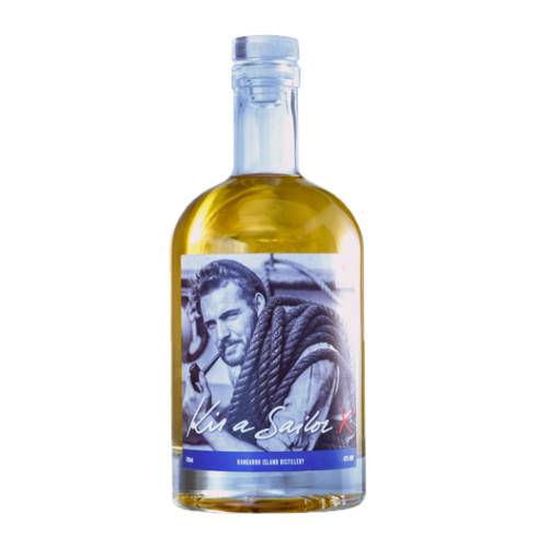 Kangaroo Island Spirits Kis a sailor style gin with a fine gold color and with cloves nutmeg juniper orange flavour.