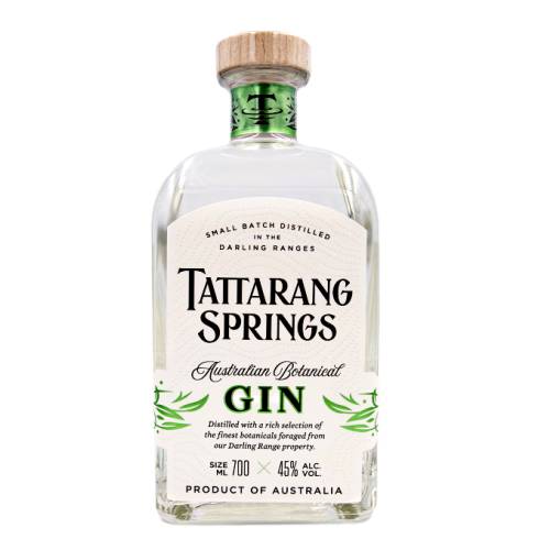 Gin Tattarang Springs tattarang springs gin is a meticulous blend of bush lemon red gum flowers and wild aniseed produce a subtle delicately balanced gin.