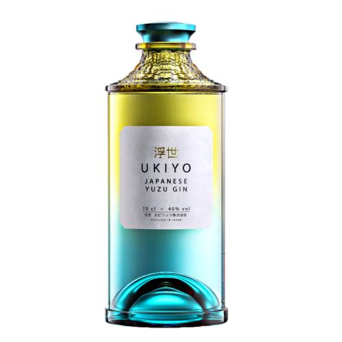Ukiyo yuzu gin is made with locally grown rice that is distilled into a traditional shochu spirit then redistill our shochu with juniper yuzu regional citrus and botanicals respecting the 1500 year old tradition of cultivating and harvesting yuzu.