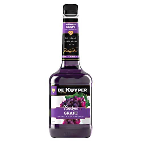 De Kuyper berry grape is a purple shot made from pucker grape schnapps and pucker schnapps.