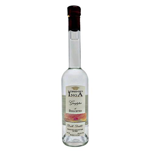 Inga grappa is light in body with nice hints of cherry and berry in the nose.