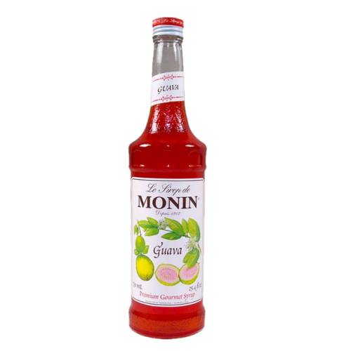 Monin Guava flavoured syrup with fantastic red color.