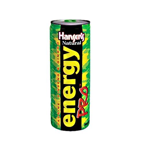 Hansons Energy Soda with a large hit of anergy and rich taste.