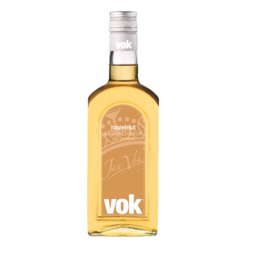 Hazelnut Liqueur Vok vok hazelnut amplifies the sweet and rich flavours of freshly roasted hazelnuts with light color.