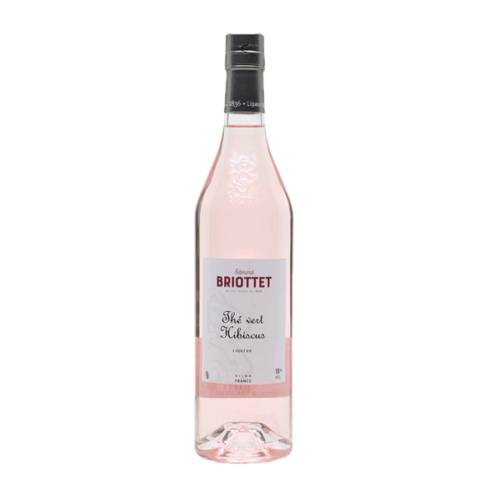 Briottet hibiscus liqueur with a light pink color and full hibiscus flavor.