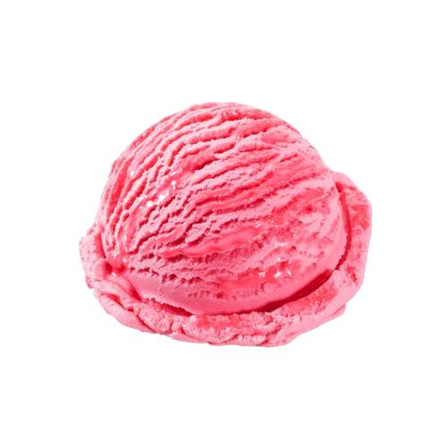 Strawberry Ice Cream is made from churned milk or cream and is flavoured with strawbery pulp flavour.