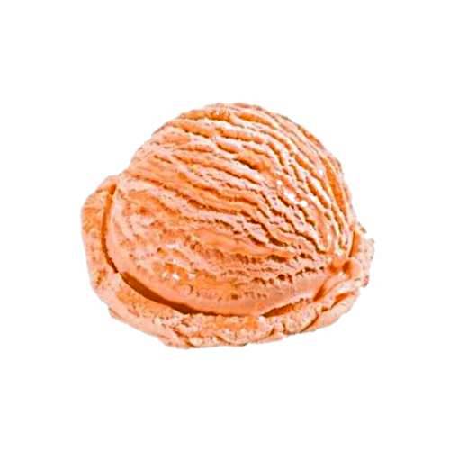 Tangerine flavoured ice cream.