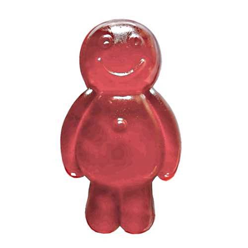 Jelly Baby Guava guava jelly baby are a gummi soft candy with a dark pink color made with sugar and gelatin and is sweet jelly with a fruity guava flavour.