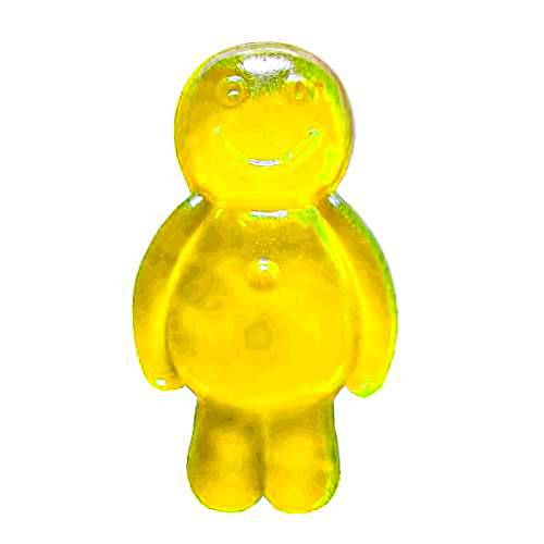 Pineapple Jelly Babies are a soft gummi candy made with sugar and gelatin making a jelly sweet with a rich pineapple taste.