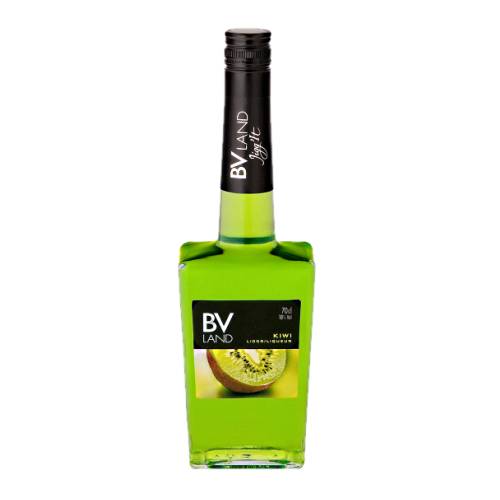 BVLand Kiwi Liqueur with a fresh aroma of ripe kiwis and bright green in color.