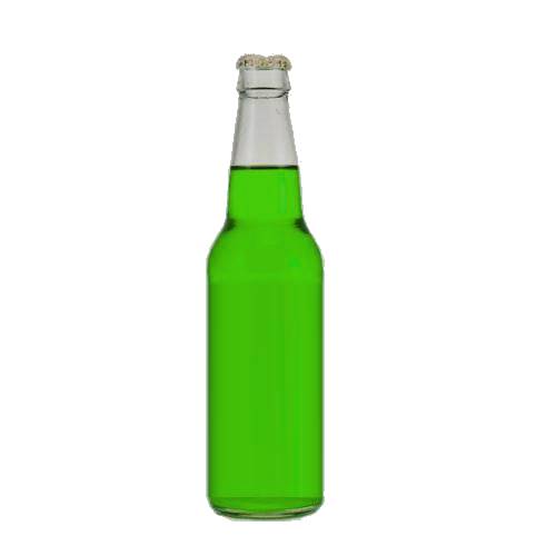 Kiwi flavoured soda with brigh green color and sweet kiwi flavour.