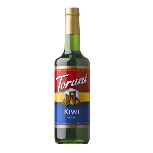 Torani Kiwi Syrup made from rich sweet kiwi cooked with sugar and kiwi juice.