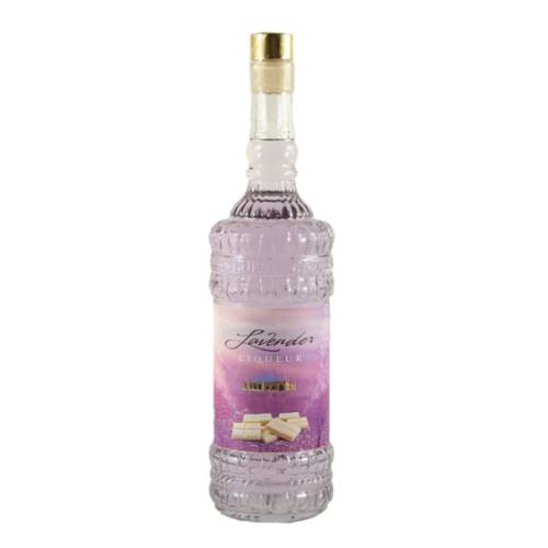 Lavender Liqueur is created using lavender grown flowers are distilled for the oil.