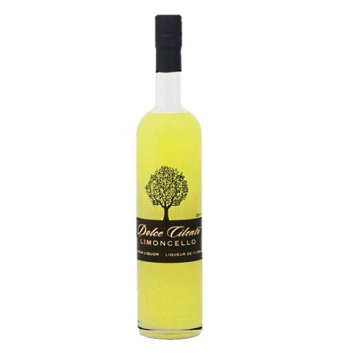 Dolce cilento limoncello is lemon falvoured and yellow in color.