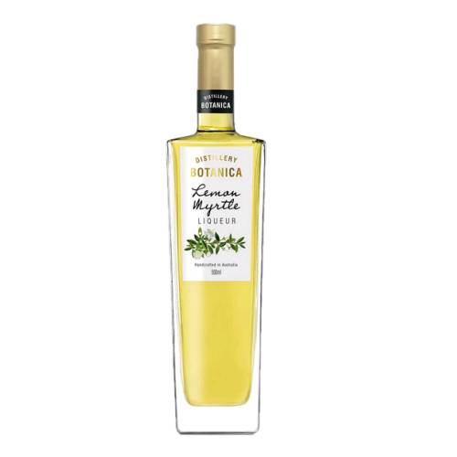 Distillery Botanica lemon myrtle liqueur with lemon and barley and sherbert with a very elegant lemon myrtle taste. Flavour from the family Myrtaceae genus Backhousia.