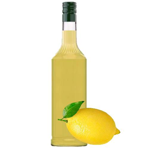 Lemon flavor syrup made with lemon and sugar.
