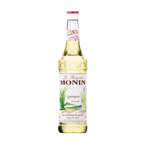Lemongrass syrup made by Monin.