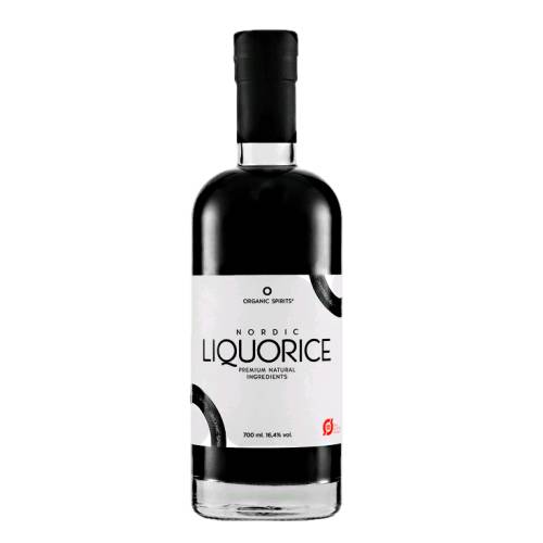 Organic Spirits APS Licorice Liqueur the light touch of salt envigorates the flavour and enhances the sweetness.