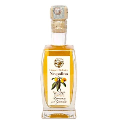 Nespolino is an liqueur made from the seeds of the loquat fruit. It has bitter taste reminiscent of other seed based sour liqueurs such as a nocino both prepared from nuts and apricot kernels.