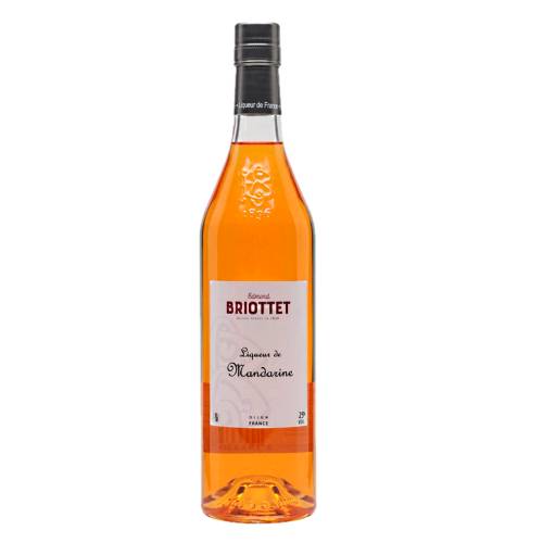 Briottet Mandarin Liqueur with a real fruit flavour and bright orange color.