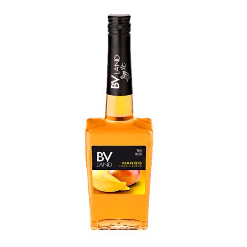 Mango Liqueur BVLand bvland mango liqueur with mango and caramelized sugar taste and yellowish and pale red in colour also call orange.