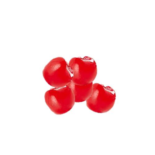 Maraschino Cherry Pulp pulp made from cutting and mixing maraschino cherrires into a fine pulp.