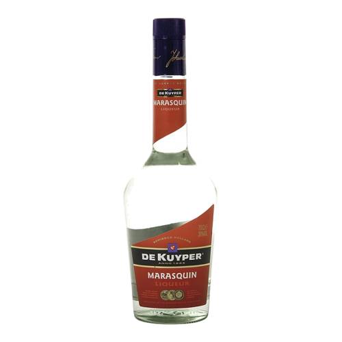 De Kuyper maraschino is a cherry flavoured liqueur made from Marasca cherries enriched with rose petals.